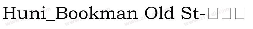 Huni_Bookman Old St字体转换